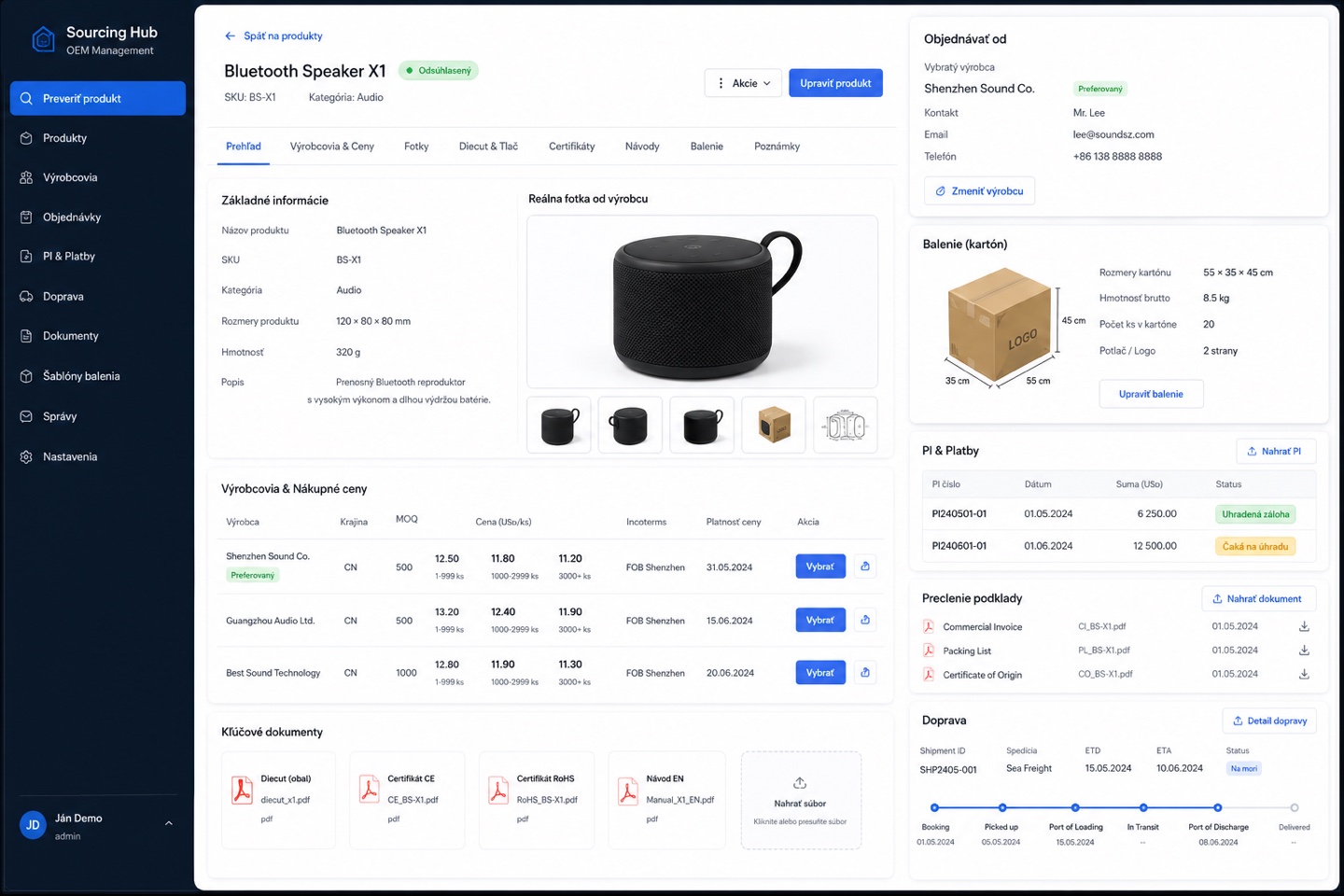 Publixo.ai Sourcing Hub application preview